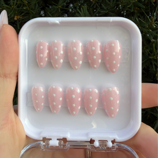 Champagne Dots - Nail Set