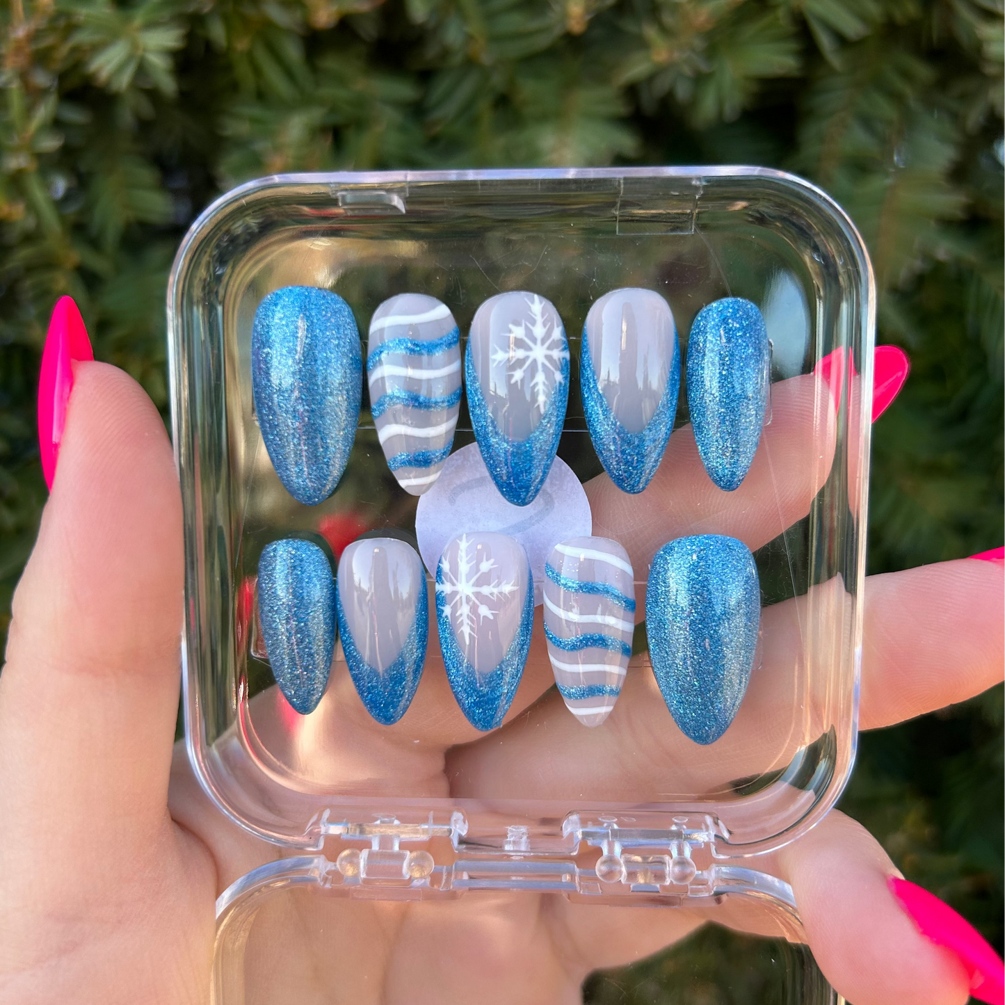 Snowflake Blues - Nail Set